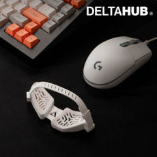 (인체공학설계)델타허브 카르피오 G2.0 마우스 손목 받침대 보호대, 블랙, 오른손, 라지, 1개