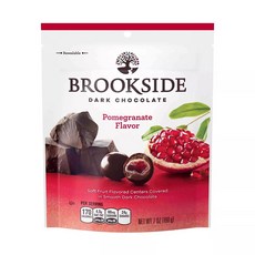 [미국직배송]브룩사이드 석류 다크 초콜릿 Brookside Pomegranate Dark Chocolate, 198g, 1개