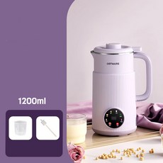 [스마트박스]한글판 독일 OSTMARS 가정용 자동 미니 이유식 두유기 1200ml, 자주색