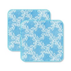 單人印花人造絲網狀坐墊