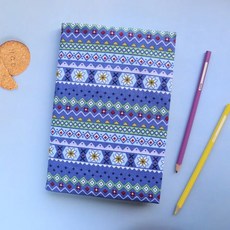 花磚-紫 書衣 書套 可調式 布書衣 A6 A5 A4 B6 50K 25K 32K 20K 16K, 1個