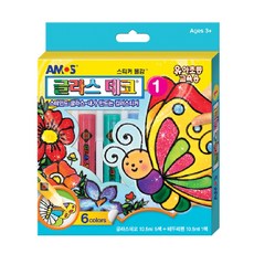 글라스데코1 6색 1세트, 본상품
