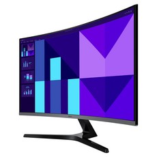 삼성전자 에센셜 커브드 모니터 S39GD 곡면 1800R 주사율 100Hz, LS27D390GAKXKR, 68.6cm
