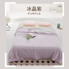 愛夢享寢具 雙11限定 冰美式涼感冰絲被 X2件, 冰晶紫