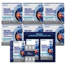 경남제약 관절건강엔 소연골 콘드로이친 뮤코다당단백 1200 건강기능식품, 60정, 6개