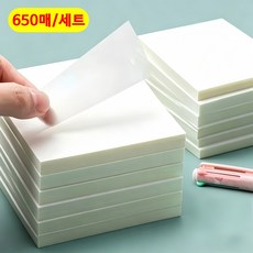 방수 투명 메모지 노트 포스트잇 메모 스티커, 1개, 650매