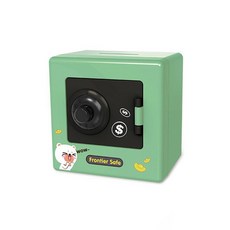 Frontier Safe 兒童密碼存錢罐，創意造型儲蓄罐, 1件, 小號存錢罐 綠色 彩盒 100g:1個