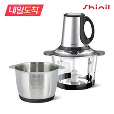 [내일도착] SHINIL 멀티 다지기 대용량 SFM-30FM 2종 용기+마늘박피기