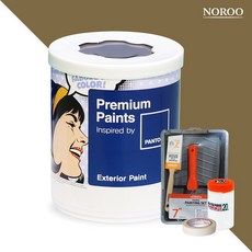 노루페인트 팬톤 외부용 실외 저광 페인트 1L 세트, 18-0832 Plantation, 1000ml, 1개
