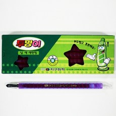 지구화학 투명이 채점용 색연필 낱색 전색상 12자루 1타, 보라
