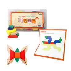 조엔 패턴블록 72p+워크북 원목교구 가베, 1개