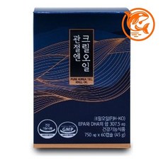 건강 리놀렌산 오메가 크릴오일 보충제 750mg 기능성 영양제, 1개, 60정