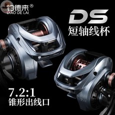 釣友俱樂部 釣德來DS 雙線杯防炸線淺杯微物水滴輪 金屬遠投路亞漁輪, 右手款-泛用杯 【單輪】