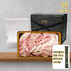 더한우플러스 한돈 선물세트 구이용 수육용 유기농 올리브오일 스틱 1박스 900g, 1세트