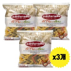 판타넬라 푸실리 트리칼라 파스타면 마카로니 x3봉 맛있는, 500g, 3개