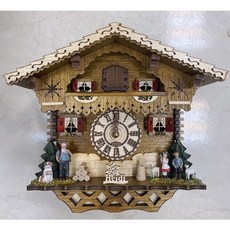Trenkle-Uhren 德國進口原木手工精緻石英咕咕鐘（阿爾卑斯山海蒂）型號：405Q