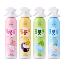힘찬아이 뽕뽕폼 4개 복숭아+바나나+멜론+소다, 세트