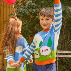 MINIDOU 시그니처 스트라이프 앙뉴 키즈 니트 스웨터