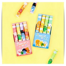 리틀프렌즈 러블리 연필캡 핑크세트 어피치 네오 프로도 콘 캐릭터 4본