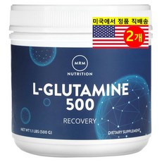 MRM Nutrition L-글루타민 500 파우더, 2개, 500g
