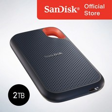 샌디스크 익스트림 포터블 외장 SSD e61, 2TB, 블랙