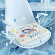 1+1 냉감 어린이 책상의자 방석 여름 동물 캐릭터 쿨매트 쿨링 젤 냉방석, 1+1 아이스젤 방석(카피바라)