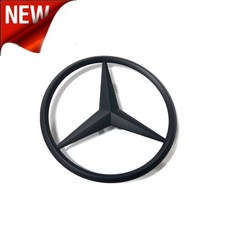 벤츠 엠블럼 블랙 스타 몰딩 리어 엠블럼 벤츠악세사리 튜닝용품 벤츠몰딩엠블럼 수입차용품, (A)유광블랙
