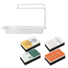 노르딕 수세미 선반 + 수세미 4개 세트, 걸이 화이트/ 수세미4개, 1개