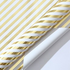 格子包裝紙, 白金斜條紋, 1個