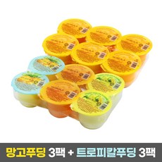 코쿤 오키오 푸딩 2종 세트 (망고푸딩 708g 3팩+트로피칼 푸딩 708g 3팩), 6개