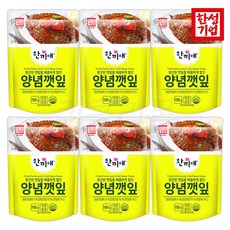 [현대프리마켓] 한성 집밥반찬 한끼애 양념깻잎, 6개, 150g