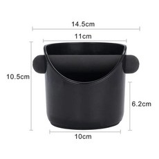 커피 필터 barsetto 머신 용 58mm 3 귀 portafilter 바텀리스 스테인레스 스틸 스탠드 우드 바텀리스 핸들, 커피 쓰레기통, 1개