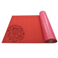 출입구 미끄럼방지매트 코일매트 수지매트 쿠션롤매트 A형, 레드120x1cm, 1개