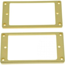 KAISH 2개 크림 험버커 픽업 링 곡선형 하단 프레임 에피폰 레스 폴용, 2개 크림 픽업 링 곡선 베이스 하단 프레임 레스 폴용