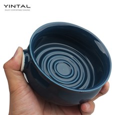 면도 거품 보울 그릇 쉐이빙 컵 바버용품 클래식 용품, 1_블루, 1개
