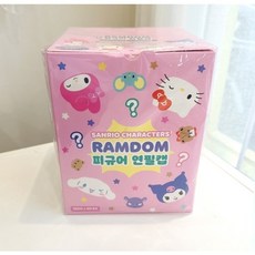 산리오 랜덤 캐릭터 피규어 연필캡 연필 뚜껑 보호캡 8개, 1세트