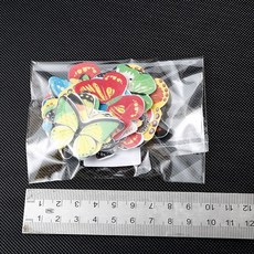 糯米紙蝴蝶花朵裝飾擺件 3種尺寸混裝, 蝴蝶30只大中小混裝, 1套