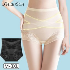Sherrich 여자 보정속옷 하이웨스트 7A 항균 방취 코르셋 보정팬티