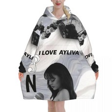 아일리바 싱어 투어 블랭킷 후디 웨어러블 대형 포켓 수면 가방 부드럽고 아늑한 원지, 8. 14