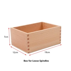 몬테소리 수학 재료 나무 스핀들 상자 어린이를위한 계산 게임 번호/수량 학습 장난감 교육 도구, 01 wood box