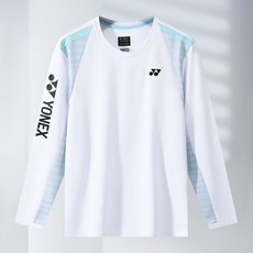 台灣出貨 新款yy秋冬羽球運動長袖男女速干羽球透氣訓練運動團購, 1個, 3167-女款長袖T恤-寶藍,3XL