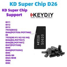 쿠쿠스토어 KEYDIY D2 슈퍼 칩 지원 PCF7935 8A 트랜스폰더, 04 50pcs, 01 Super Chip D2