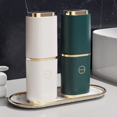 휴대용양치컵 여행용칫솔케이스 방수 칫솔보관통 사무실, 화이트, 1개