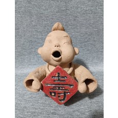 手工陶藝擺飾 高18cm, 如圖所示, 1個