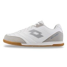 LOTTO STADIO 復古足球鞋(白/灰-LT6AWC6348)