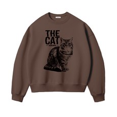 리브레너 더캣 오버핏 스웻셔츠 브라운