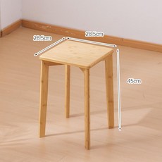 테이블 카페테이블 식탁 원목식탁 우드사이드테이블 거실테이블, 조립형, 1개, 내추럴 스태킹 가능 사각 스툴