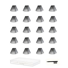 요크사운드 보청기 돔 12mm 대형 10팩 u2013 더블 레이어 편안한 이어팁 오픈 핏 보청기 및 PSAP 앰프용 보이지 않는 교체 돔 RIC용은 아닙니다, Tulip (20 pcs)