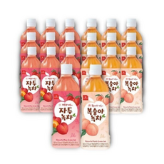 스위츠 자두녹차 + 복숭아 (총), 1개, 500ml