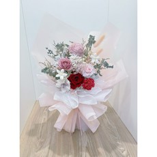 永生花束 生日禮 升職花束 閨蜜送禮 乾燥花束 生日禮 求婚花束 告白花束 送禮 退休花束 升職, 粉色